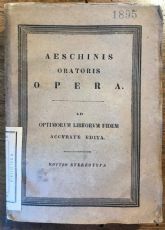 AESCHINIS ORATORIS OPERA