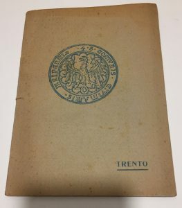 GUIDA DI TRENTO EDITA DALLA FEDERAZIONE CONCORSO FORESTIERI DEL TRENTINO