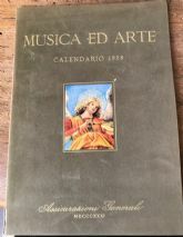 MUSICA ED ARTE. CALENDARIO 1958
