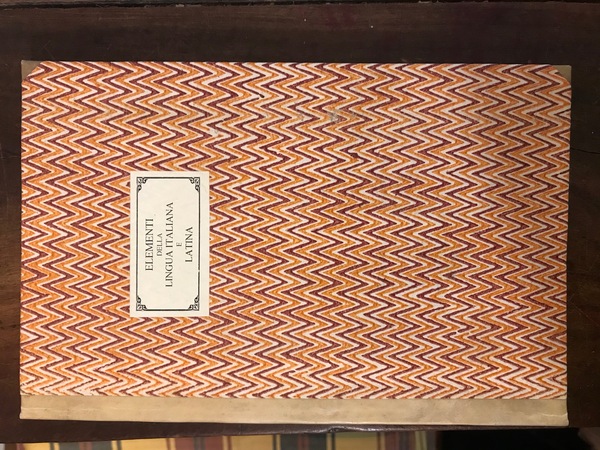 (BODONI) ELEMENTI DELLA LINGUA ITALIANA E LATINA