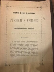 TRENTAGIORNI DI CARCERE. PENSIERI E MEMORIE DI MICHELANGELO FANOLI