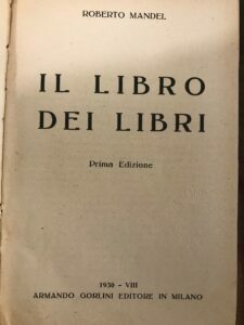 IL LIBRO DEI LIBRI PRIMA EDIZIONE