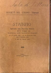 STATUTO DELLA SOCIETA’ DEL CASINO DI VICENZA