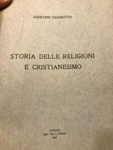 STORIA DELLE RELIGIONI E CRISTIANESIMO