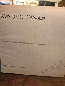 A VISION OF CANADA. THE MCMICHAEL CANADIAN COLLECTION WITH AN …