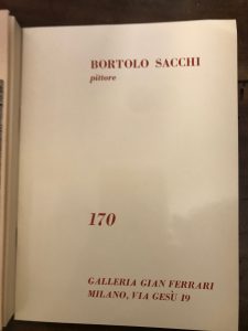 BORTOLO SACCHI PITTORE