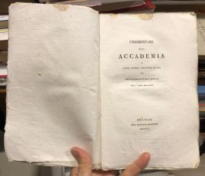 COMMENTARJ DELLA ACCADEMIA DI SCIENZE, LETTERE,. DEL DIPARTIMENTO DEL MELLA …