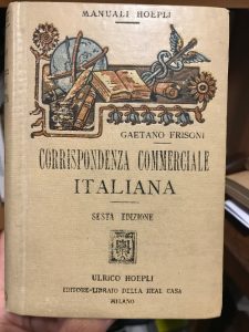 CORRISPONDENZA COMMERCIALE ITALIANA