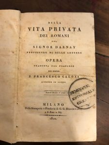 DELLA VITA PRIVATA DEI ROMANI