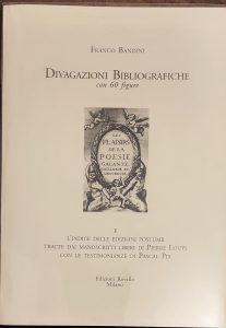 DIVAGAZIONI BIBLIOGRAFICHE