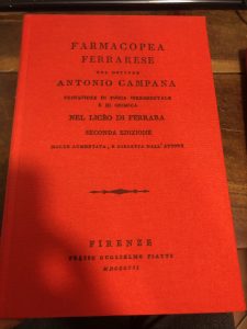 FARMACOPEA FERRARESE (EDIZ. IN FOTOCOPIA, RILEGATA)