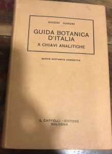 GUIDA BOTANICA D’ITALIA A CHIAVI ANALITICHE. NUOVA RISTAMPA CORRETTA