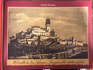 IL CASTELLO DI SAN SALVATORE E SUSEGANA NELLA CARTOLINA POSTALE
