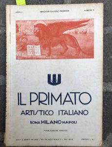 IL PRIMATO ARTISTICO ITALIANO, NUM. 4 MAGGIO GIUGNO 1920