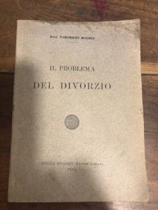 IL PROBLEMA DEL DIVORZIO
