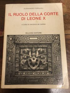 IL RUOLO DELLA CORTE DI LEONE X