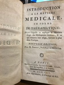 INTRODUCTION A LA MATIERE MEDICALE EN FORME DE THERAPEUTIQUE