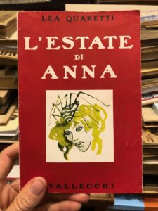 L’ESTATE DI ANNA – PRMA EDIZIONE
