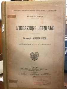 L'IDEAZIONE GENIALE. UN ESEMPIO: AUGUSTO COMTE