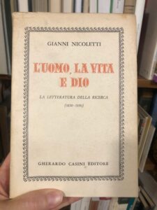 L’UOMO, LA VITA E DIO. LA LETTERATURA DELLA RICERCA (1850-1950)