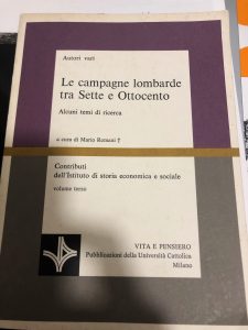 LE CAMPAGNE LOMBARDE TRA SETTE E OTTOCENTO . ALCUNI TEMI …