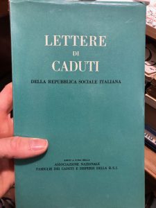 LETTERE DI CADUTI DELLA REPUBBLICA SOCIALE ITALIANA