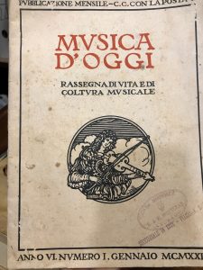 MUSICA D’OGGI. RASSEGNA DI VITA E DI CULTURA MUSICALE N. …