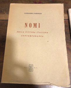 NOMI DELLA PITTURA ITALIANA CONTEMPORANEA