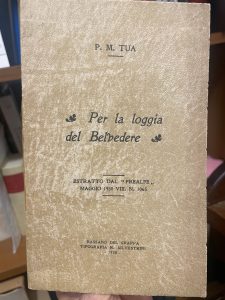 PER LA LOGGIA DEL BELVEDERE