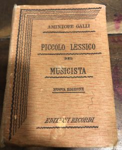 PICCOLO LESSICO DEL MUSICISTA – NUOVA EDIZIONE
