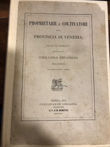 PROPRIETARII E COLTIVATORI NELLA PROVINCIA DI VENEZIA. STUDII ED INCHIESTA