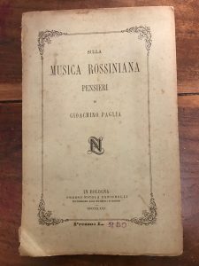 SULLA MUSICA ROSSINANA PENSIERI