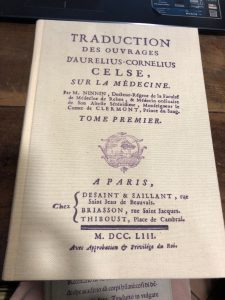 TRADUCTION DES OUVRAGES D'AURELIUS CORNELIUS CELSE SUR LA MEDECINE – …