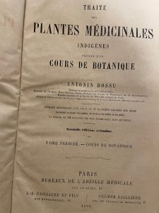 TRAITE’ DES PLANTES MEDICINALES INDIGENES PRECEDE D’UN COURS DE BOTANIQUE