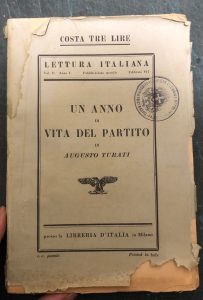 UN ANNO DI VITA DEL PARTITO – LETTURA ITALIANA , …