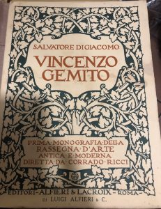 VINCENZO GEMITO .PRIMA MONOGRAFIA DELLA RASSEGNA D’ARTE ANTICA E MODERNACA