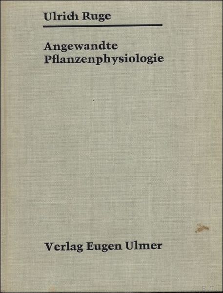 ANGEWANDTE PFLANZENPHYSIOLOGIE.