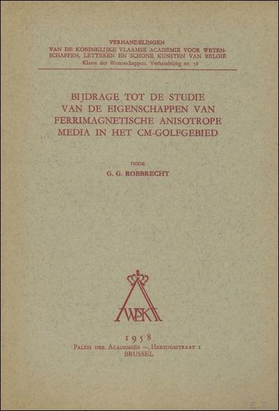 Bijdrage tot de studie van de eigenschappen van ferrimagnetische anisotrope …