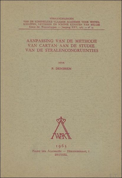 Aanpassing van de methode van Cartan aan de studie van …