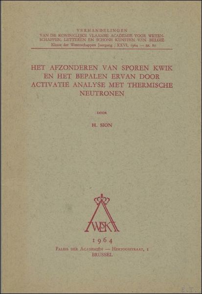 afzonderen van sporen kwik en het bepalen ervan door activatie …