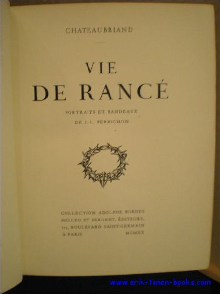 VIE DE RANCE. ( numerote).