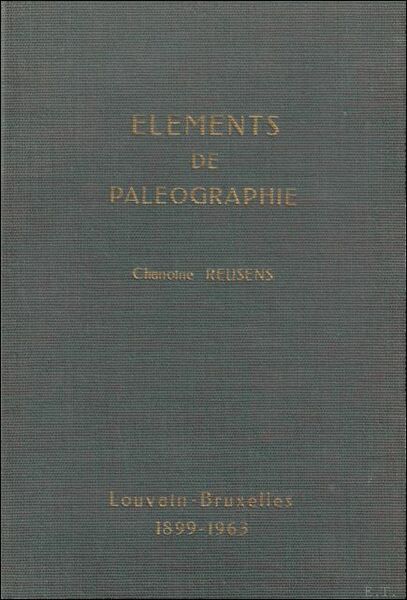 ELEMENTS DE PALEOGRAPHIE.