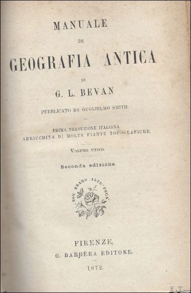 MANUALE DI GEOGRAFIA ANTICA.
