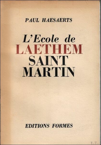 ECOLE DE LAETHEM SAINT MARTIN.