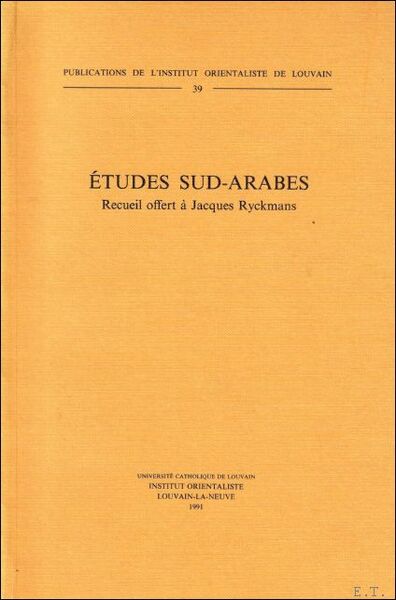 ETUDES SUD-ARABES.