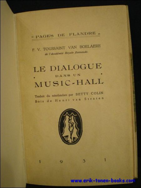 DIALOGUE DANS UN MUSIC-HALL,