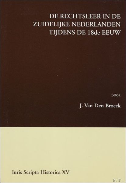rechtsleer in de Zuidelijke Nederlanden tijdens de 18de eeuw.