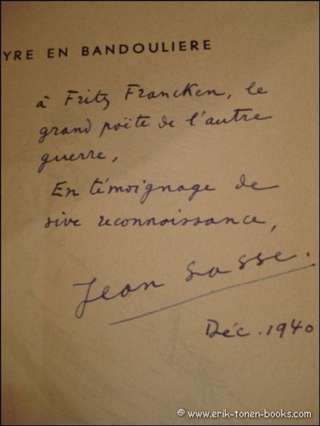 LA LYRE EN BANDOULIERE. ** envoi et signe par l' …