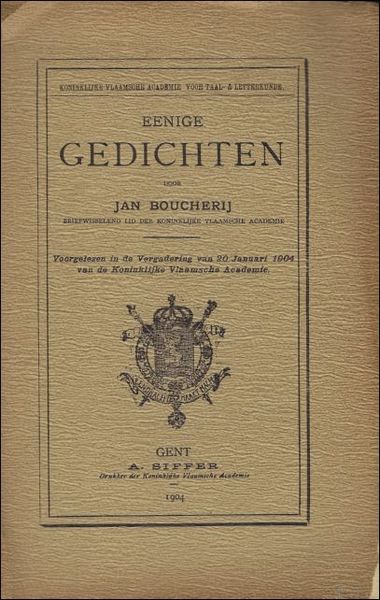 EENIGE GEDICHTEN,
