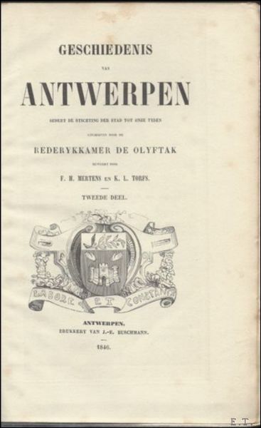 DE GESCHIEDENIS VAN ANTWERPEN 8 delen compleet